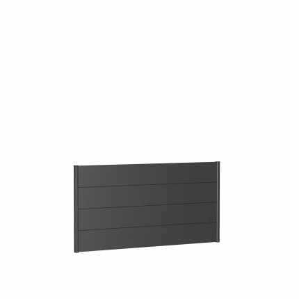 pannello parete per frangivista senza vetro acrilico 180x90 grigio scuro metallico