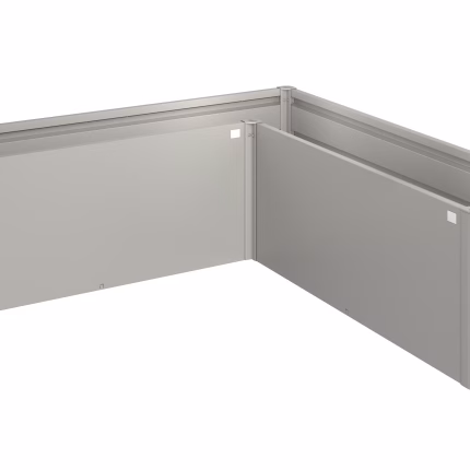 fioriera belvedere midi mis. l200 grigio quarzo met.