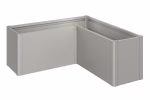 fioriera belvedere midi mis. l150 grigio quarzo met.