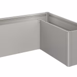 fioriera belvedere midi mis. l150 grigio quarzo met.
