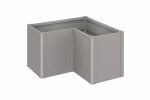 fioriera belvedere midi mis. l100 grigio quarzo met.