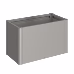 fioriera belvedere midi mis. 100 grigio quarzo met.
