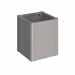fioriera belvedere midi mis. 50 grigio quarzo met.
