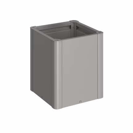 fioriera belvedere midi mis. 50 grigio quarzo met.