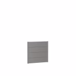 pannello parete per frangivista senza vetro acrilico 100x90 grigio quarzo metallico