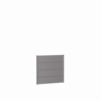 pannello parete per frangivista senza vetro acrilico 100x90 grigio quarzo metallico