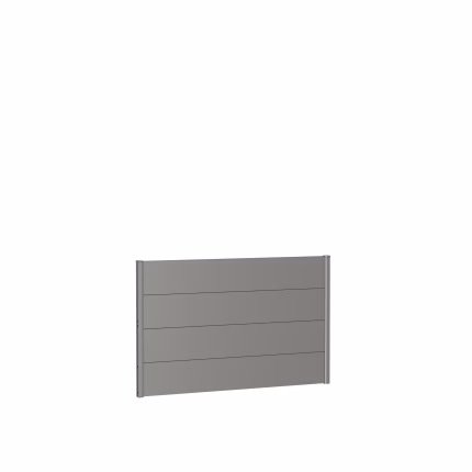 pannello parete per frangivista senza vetro acrilico 150x90 grigio quarzo metallico