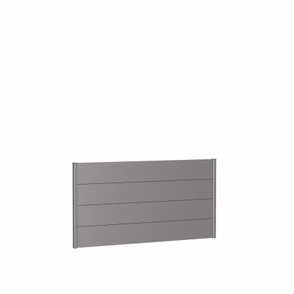 pannello parete per frangivista senza vetro acrilico 180x90 quarzo grigio metallico