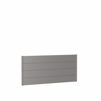 pannello parete per frangivista senza vetro acrilico 200x90 quarzo grigio metallico