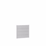 pannello parete per frangivista senza vetro acrilico 100x90 argento metallico
