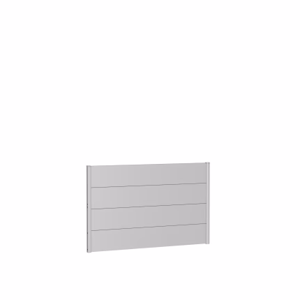 pannello parete per frangivista senza vetro acrilico 150x90 argento metallico