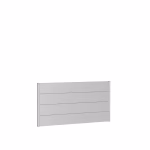 pannello parete per frangivista senza vetro acrilico 180x90 argento metallico