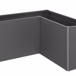 fioriera belvedere maxi mis. l150 grigio scuro met.