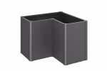 fioriera belvedere maxi mis. l100 grigio scuro met.