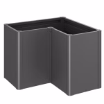 fioriera belvedere maxi mis. l100 grigio scuro met.