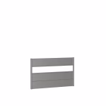pannello parete per frangivista con vetro acrilico 150x90 grigio quarzo metallico