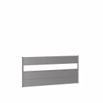 pannello parete per frangivista con vetro acrilico 200x90 quarzo grigio metallico