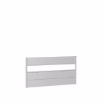 pannello parete per frangivista con vetro acrilico 180x90 argento metallico