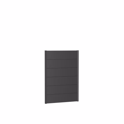 pannello parete per frangivista senza vetro acrilico 100x135 grigio scuro metallico