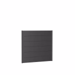pannello parete per frangivista senza vetro acrilico 150x135 grigio scuro metallico