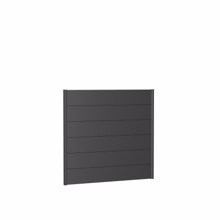pannello parete per frangivista senza vetro acrilico 150x135 grigio scuro metallico