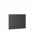 pannello parete per frangivista senza vetro acrilico 180x135 grigio scuro metallico