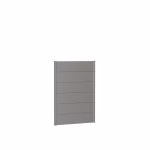 pannello parete per frangivista senza vetro acrilico 100x135 grigio quarzo metallico