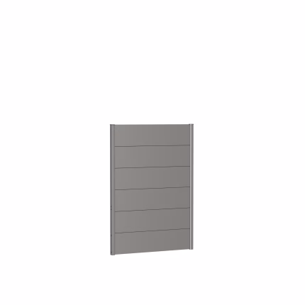 pannello parete per frangivista senza vetro acrilico 100x135 grigio quarzo metallico