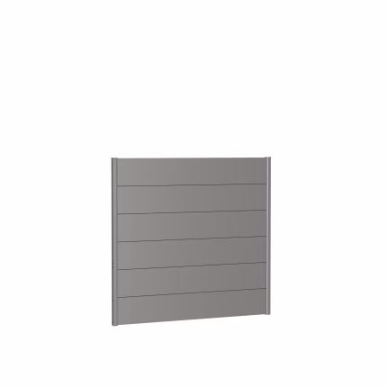 pannello parete per frangivista senza vetro acrilico 150x135 grigio quarzo metallico