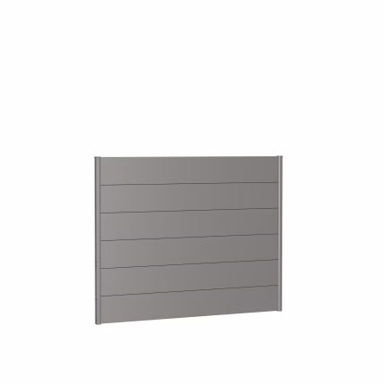 pannello parete per frangivista senza vetro acrilico 180x135 quarzo grigio metallico