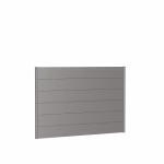 pannello parete per frangivista senza vetro acrilico 200x135 quarzo grigio metallico