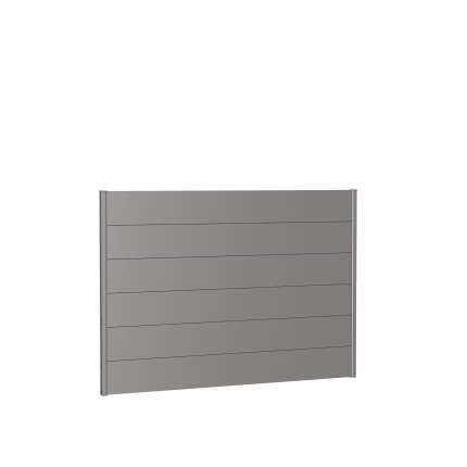 pannello parete per frangivista senza vetro acrilico 200x135 quarzo grigio metallico