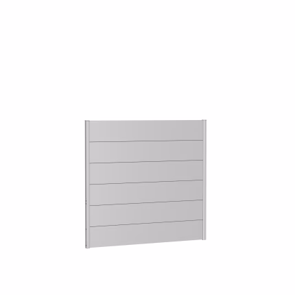 pannello parete per frangivista senza vetro acrilico 150x135 argento metallico