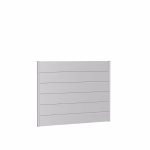 pannello parete per frangivista senza vetro acrilico 180x135 argento metallico