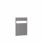 pannello parete per frangivista con vetro acrilico 100x135 grigio quarzo metallico