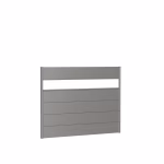 pannello parete per frangivista con vetro acrilico 180x135 grigio quarzo metallico
