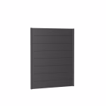 pannello parete per frangivista senza vetro acrilico 150x180 grigio scuro metallico