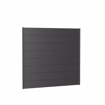 pannello parete per frangivista senza vetro acrilico 200x180 grigio scuro metallico