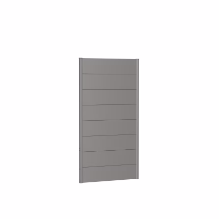pannello parete per frangivista senza vetro acrilico 100x180 quarzo grigio metallico