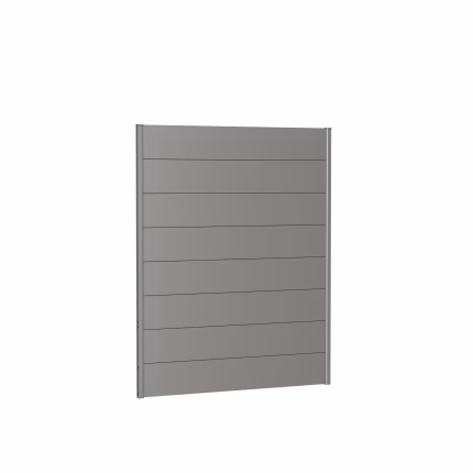 pannello parete per frangivista senza vetro acrilico 150x180 grigio quarzo metallico