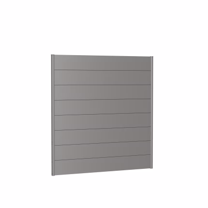 pannello parete per frangivista senza vetro acrilico 180x180 quarzo grigio metallico