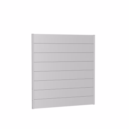 pannello parete per frangivista senza vetro acrilico 180x180 argento metallico