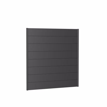 pannello parete per frangivista senza vetro acrilico 180x180 grigio scuro metallico
