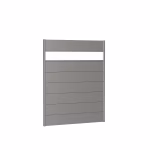 pannello parete per frangivista con vetro acrilico 150x180 grigio quarzo metallico