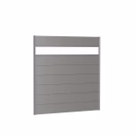 pannello parete per frangivista con vetro acrilico 180x180 quarzo grigio metallico