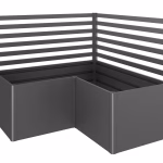 struttura sostenimento piante (2pcs) per forma a l dimensioni l200/l2x1 grigio scuro met.