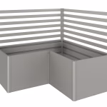 struttura sostenimento piante (2pcs) per forma a l dimensioni l200/l2x1 grigio quarzo met.