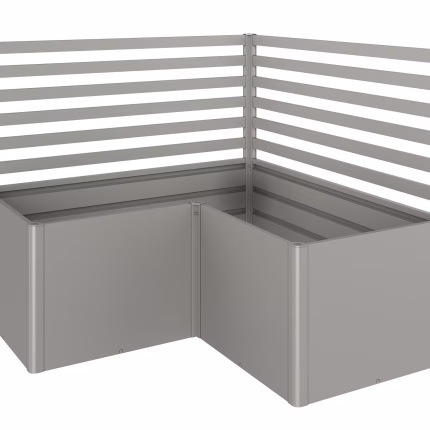 struttura sostenimento piante (2pcs) per forma a l dimensioni l150 grigio quarzo met.