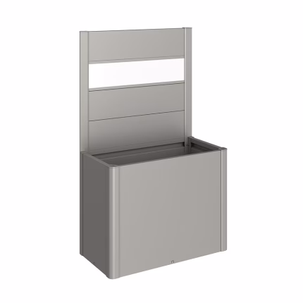 frangivista per fioriera belvedere (1pz.) con vetro acrilico misura 100 grigio quarzo met.