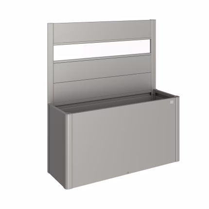 frangivista per fioriera belvedere (1pz.) con vetro acrilico misura 150 grigio quarzo met.